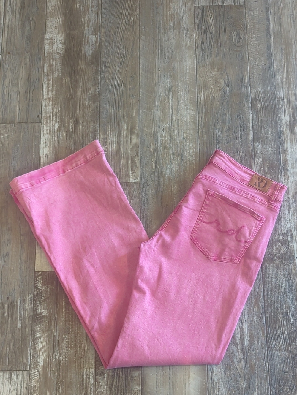 RANCH DRESS'N Fallon Taylor Signature "Retro Pink" washed trouser jeans XL Tall - Picture 11 of 14